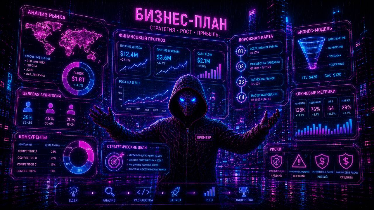 Полный бизнес-план одним мегапромтом
