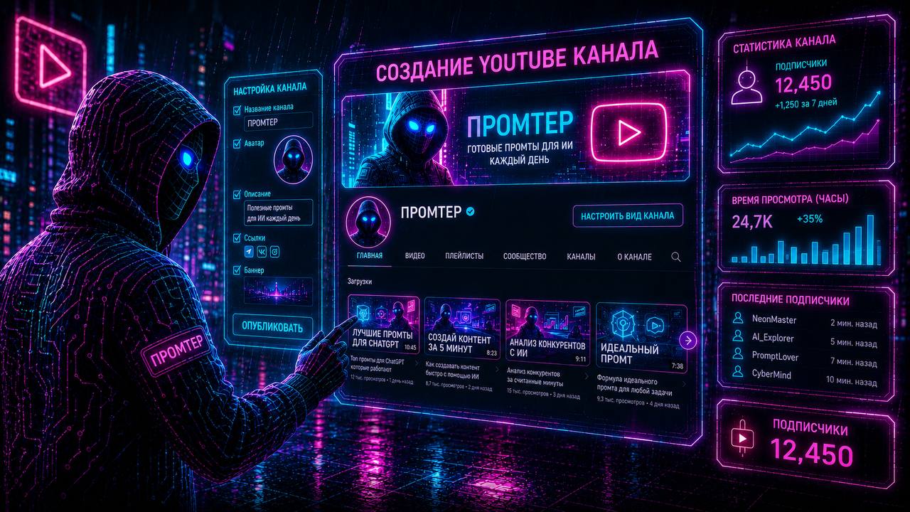Концепция YouTube-канала с нуля