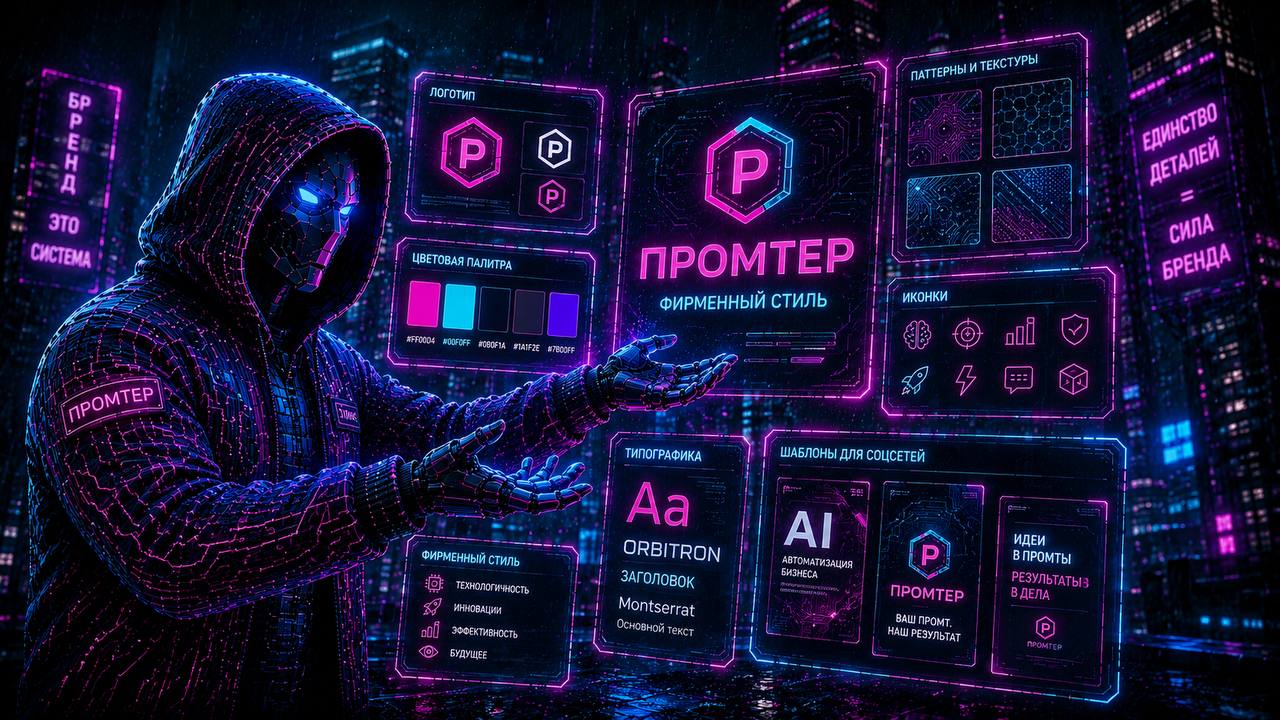 Айдентика бренда в едином стиле